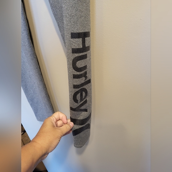 Hurley Heather Gray Kids Leggings, Size Large - Picture 4 of 7